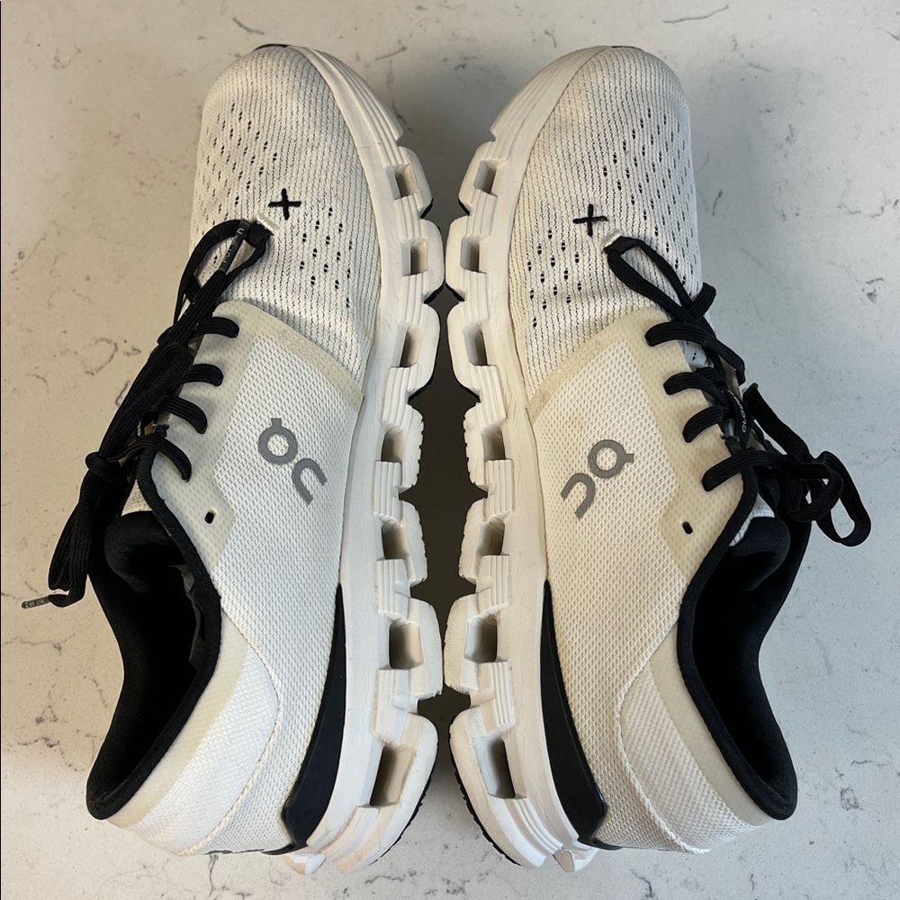 On Running Men's | Cloud X 4 Ivory & Black Athletic Shoes Size 9.5 - Picture 7 of 17